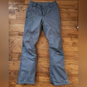 Columbia insulated snow pants womens small gray/grey